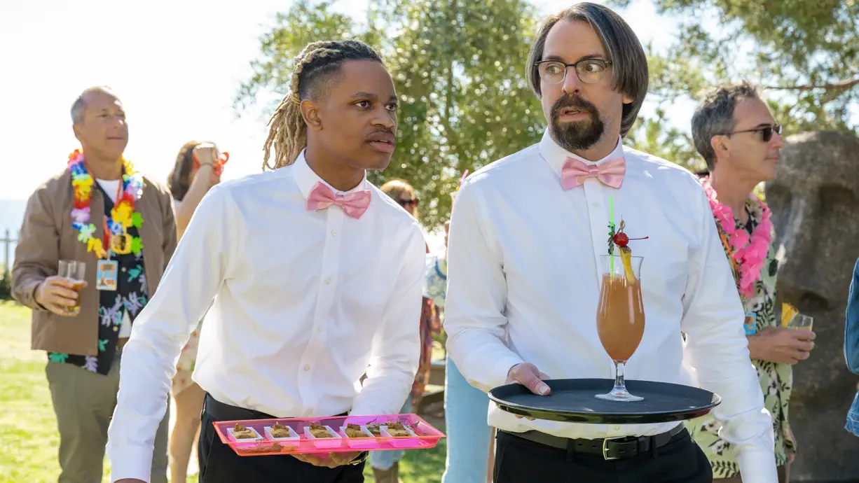Party Down: Sackson and Roman catering the party