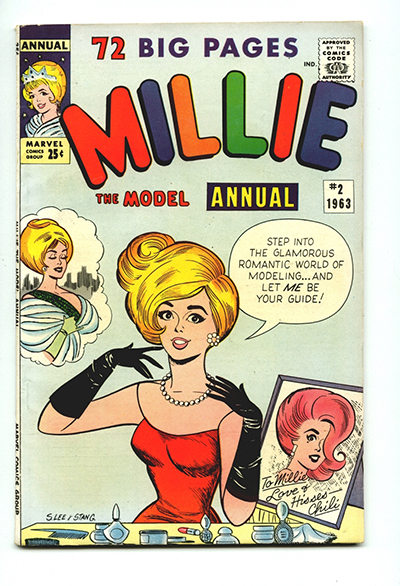 Millie the Model says "step into the glamorous romantic world of monitoring...and let ME be your guide!"