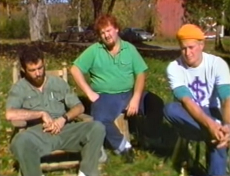 Mike Watt, D. Boon and George Hurley take questions from a Bard College student